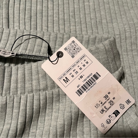 Zara green midi skirt size M NWT - Picture 5 of 8